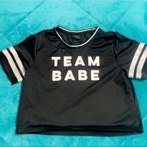 Team Babe crop top jersey
